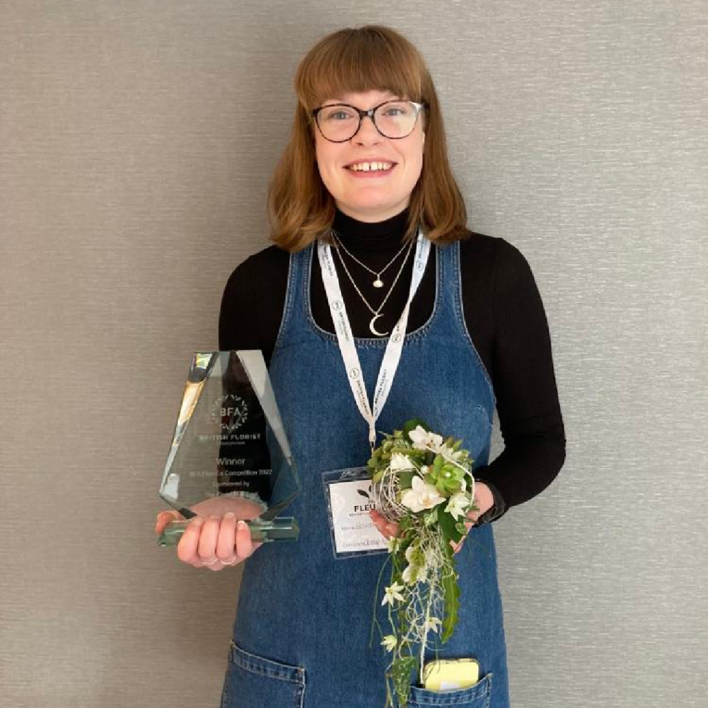 Sarah from our florist wins first prize